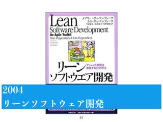 37
2004
リーンソフトウェア開発
 