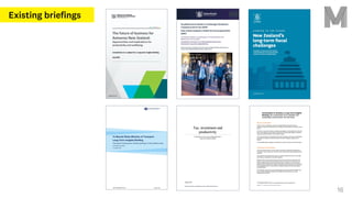 Existing briefings
16
 