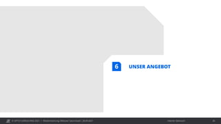 © OPITZ CONSULTING 2021 / Interner Gebrauch
Modernisierung: Webcast "Java heute", 28.09.2021 36
UNSER ANGEBOT
6
 