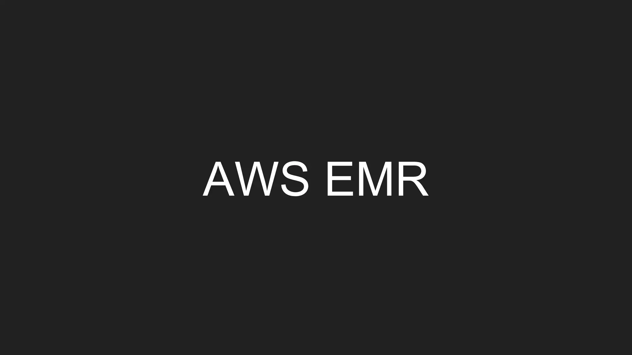 AWS EMR
 