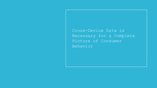 Cross-Device Data is
Necessary for a Complete
Picture of Consumer
Behavior

Copyright © 2013, ValueClick Media & Greystripe a ValueClick Company. All rights reserved.

 