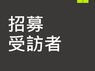 52
招募
受訪者
 