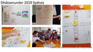 Dhdownunder 2019 Sydney
• If people enjoy playing the prototype they’ll enjoy the game
 