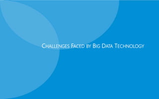 CHALLENGES FACED BY BIG DATA TECHNOLOGY
 