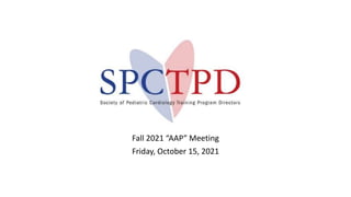 Fall 2021 “AAP” Meeting
Friday, October 15, 2021
 