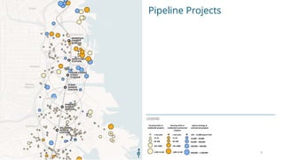 Pipeline Projects
LEGEND
9
Housing Units in
residential projects
Housing Units in
residential-commercial
projects
Square footage in
commercial projects
1-10 units
11-25
26-100
101-1000
1,001-9,120
130 C 15,000 square feet
15,000 C 50,000
50,000 C 200,000
200,000 C 500,000
500,000 C 1,200,000
1-10 units
11-25
26-100
101-1000
1,001-9,120
 