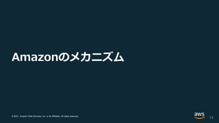 © 2021, Amazon Web Services, Inc. or its Affiliates. All rights reserved.
Amazonのメカニズム
13
 
