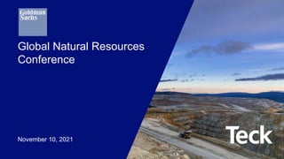 Global Natural Resources
Conference
November 10, 2021
 
