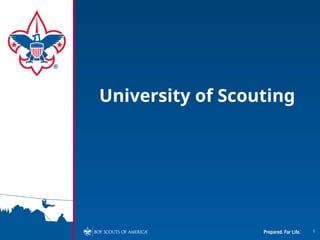 University of Scouting Scoutbook for Troops | PPTX