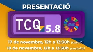 Presentació TCQ 5.8 - 17/11/2021