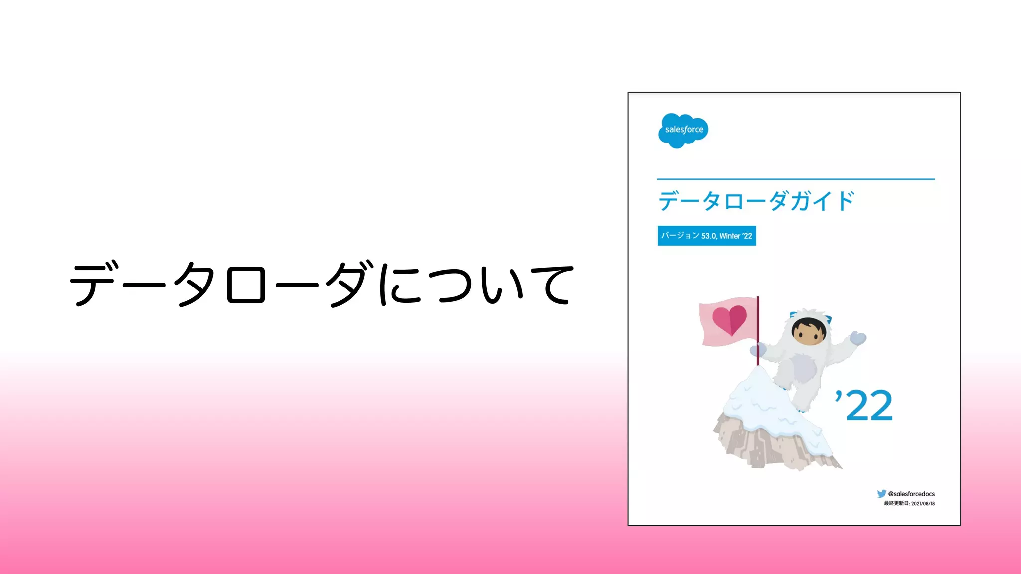 データローダについて
 