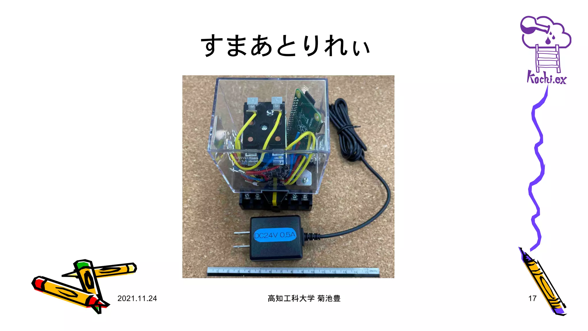 すまあとりれぃ
2021.11.24 高知工科大学 菊池豊 17
 