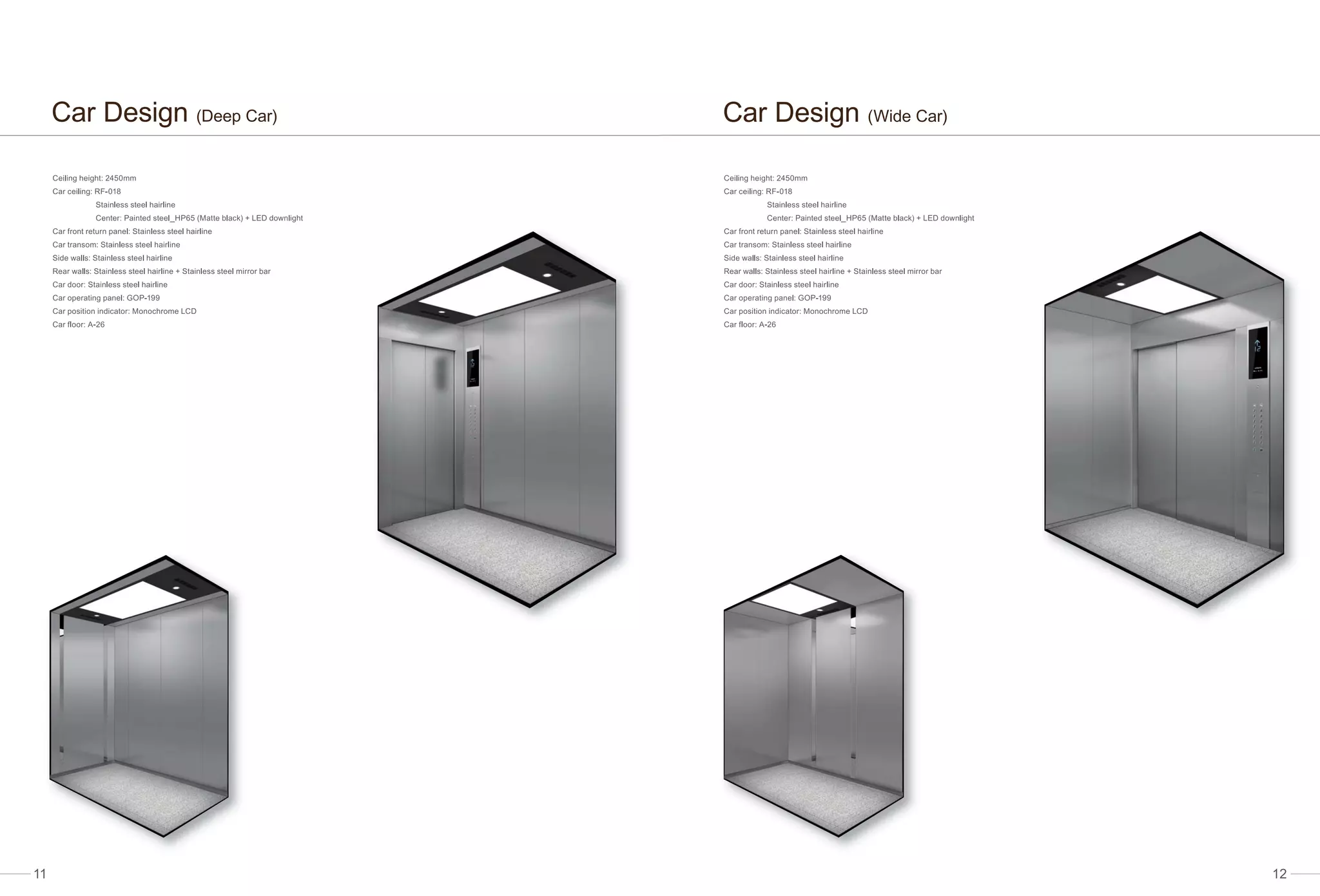 Catalog thang máy Hitachi model MCA PPT
