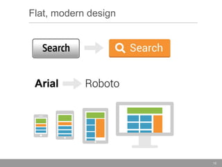 Flat, modern design

16

 