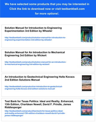 Solution Manual for Introduction to Biomedical Engineering 2nd Edition ...