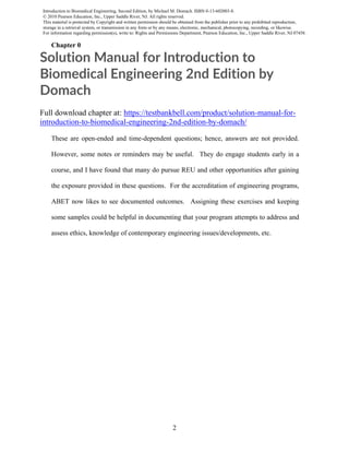 Solution Manual for Introduction to Biomedical Engineering 2nd Edition ...