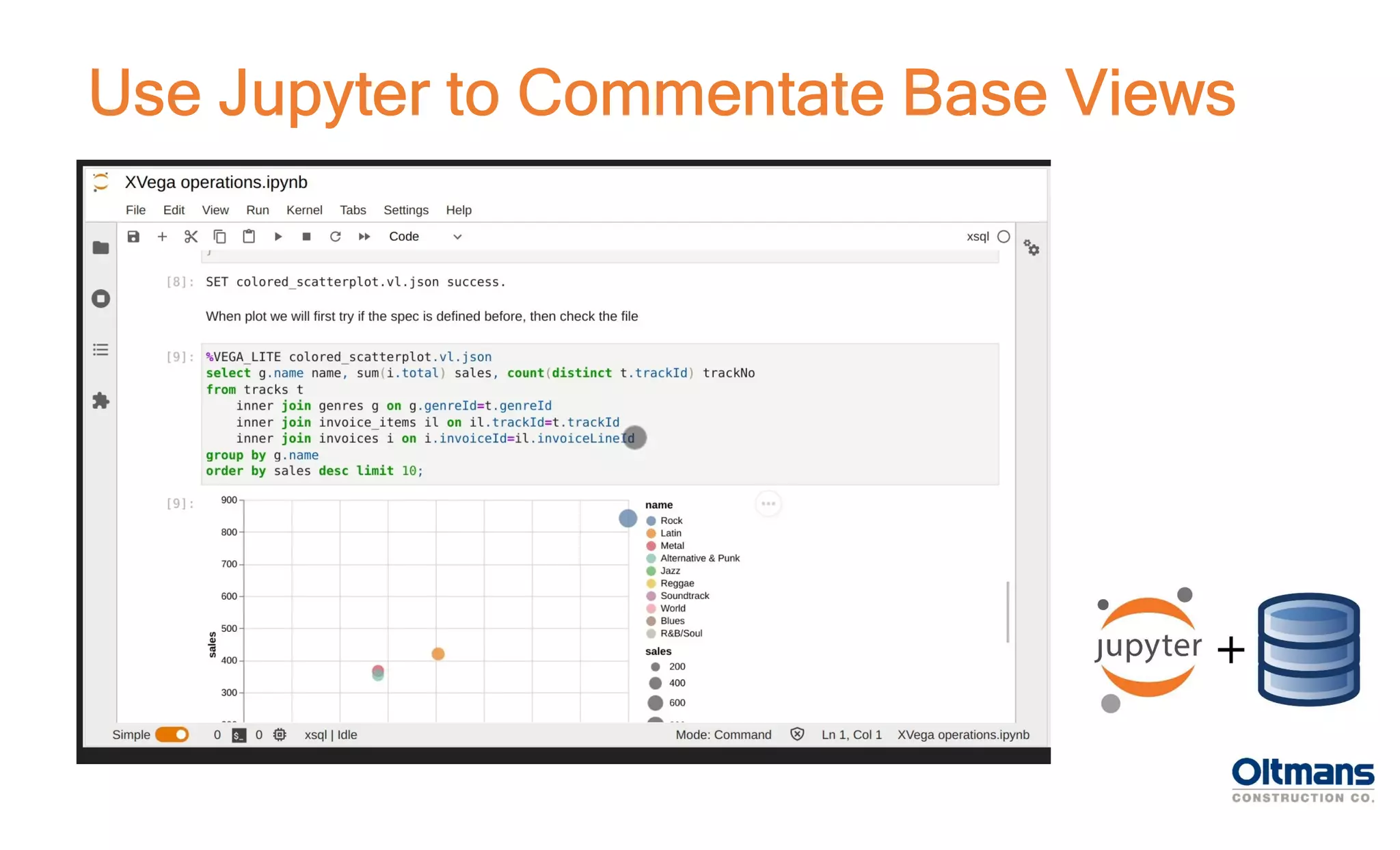 Use Jupyter to Commentate Base Views
 