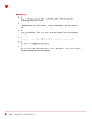 ACLS Handbook, Advanced Cardiac Life Support | PDF