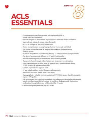 ACLS Handbook, Advanced Cardiac Life Support | PDF