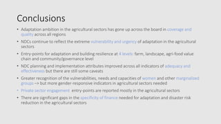 Achieving NDC Ambition in Agriculture: Overview of NDC ambition in the agriculture sectors