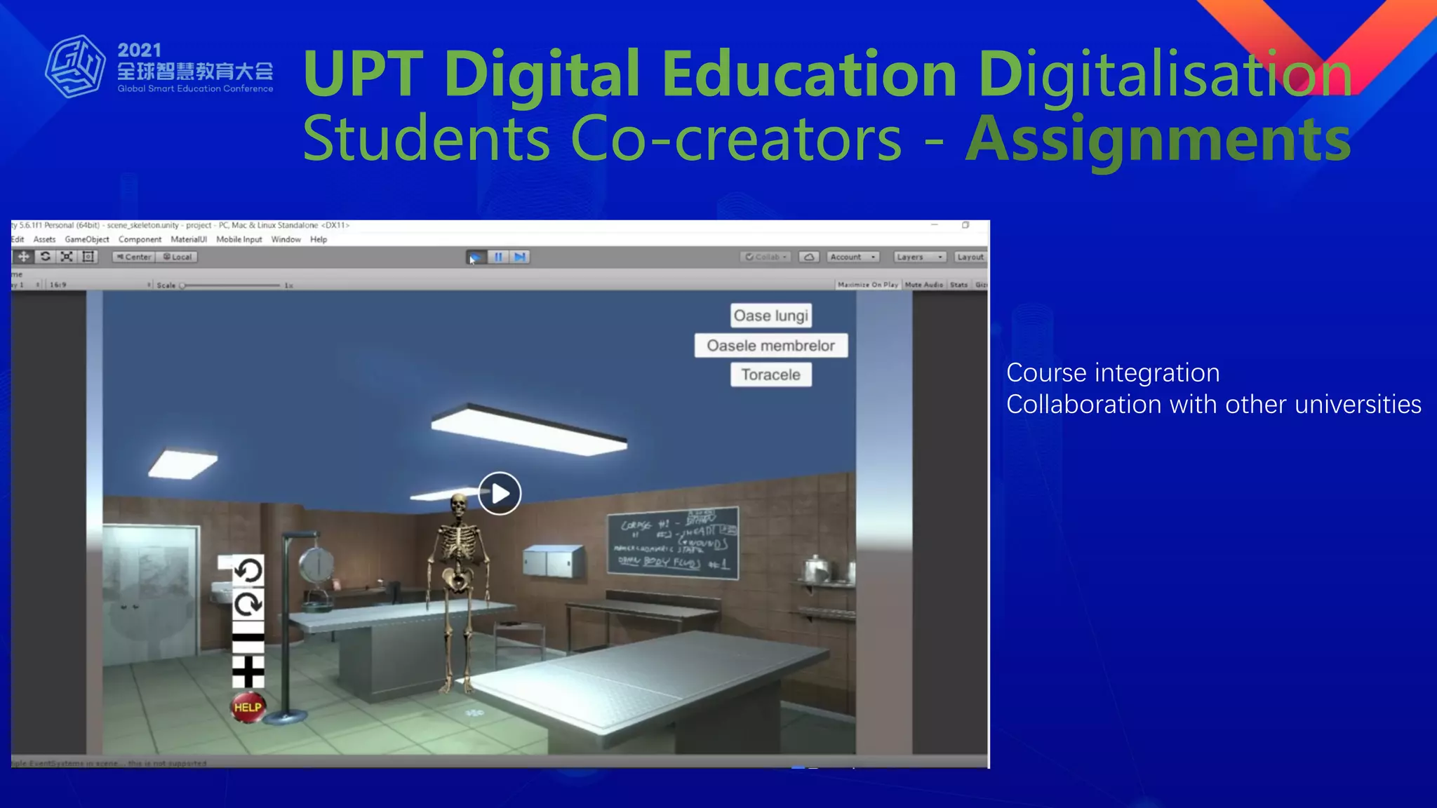 UPT Digital Education Digitalisation
Students Co-creators - Assignments
Course integration
Collaboration with other universities
 