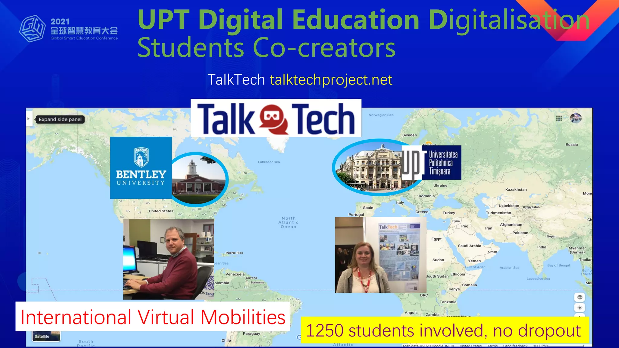 UPT Digital Education Digitalisation
Students Co-creators
TalkTech talktechproject.net
1250 students involved, no dropout
International Virtual Mobilities
 