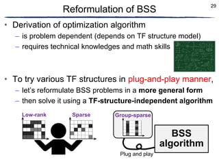 Blind audio source separation based on time-frequency structure models ...