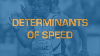DETERMINANTS
OF SPEED
 