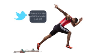 Horizontal force is just
vertical force turned on
its side [2/2]
 