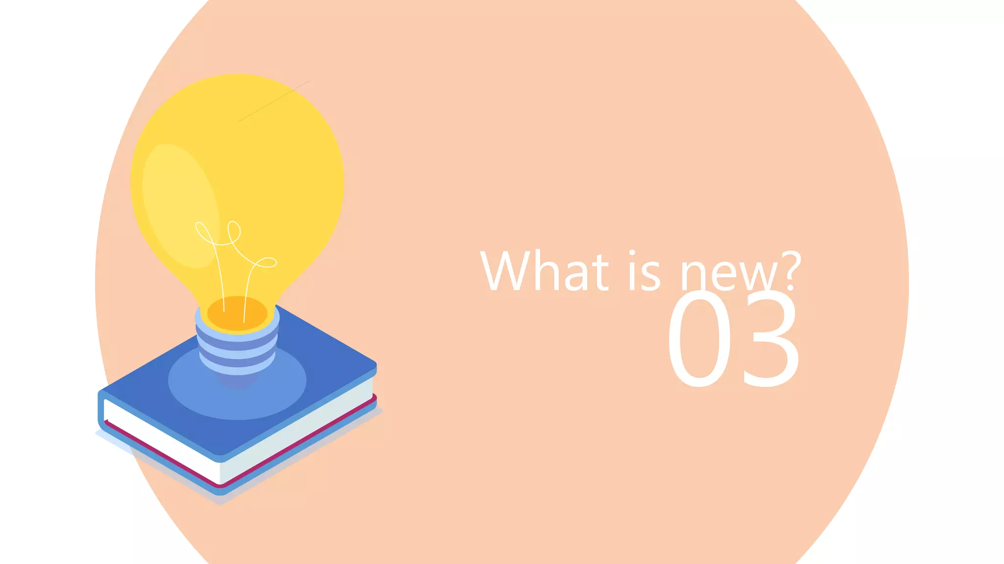 What is new?
03