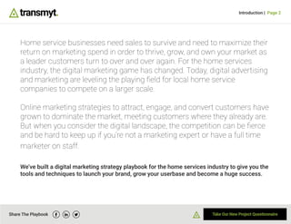 2021 digital marketing playbook   home services