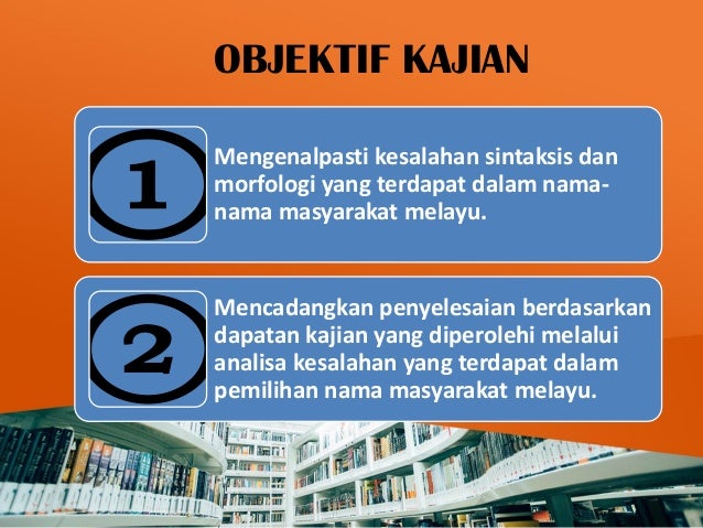 Kesalahan Sintaksis Dan Morfologi Bahasa Arab Dalam Pemberian Nama Ma