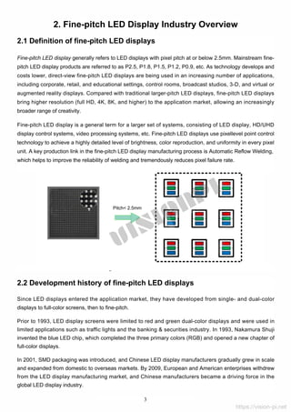 2021 fine pitch led display industry white paper visionpi | PDF