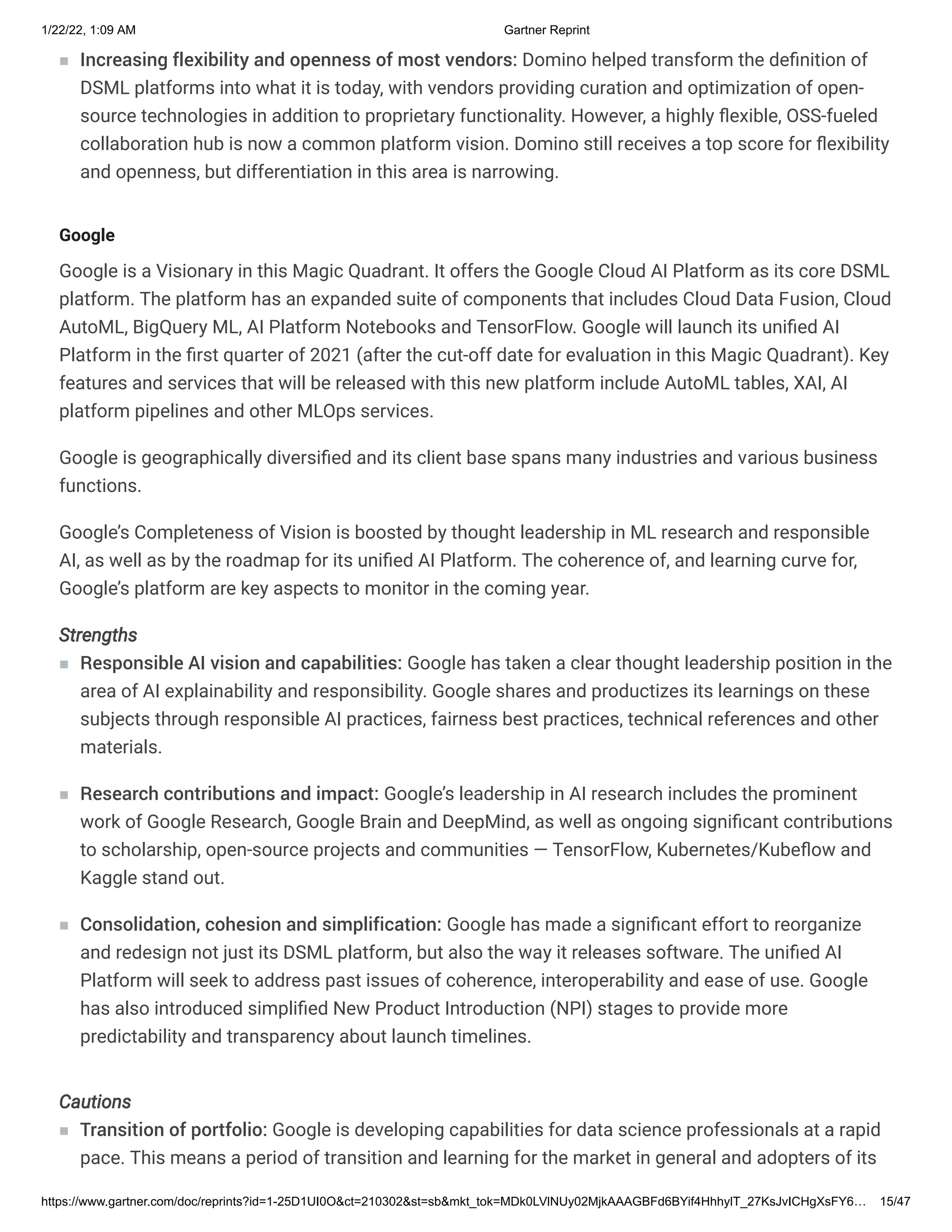 2021 gartner mq dsml PDF