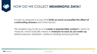 Heart Rate Variability (HRV) Analysis and HRV4Training
