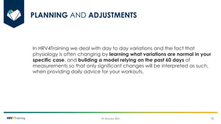 Heart Rate Variability (HRV) Analysis and HRV4Training