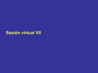 Sesión virtual VII
 