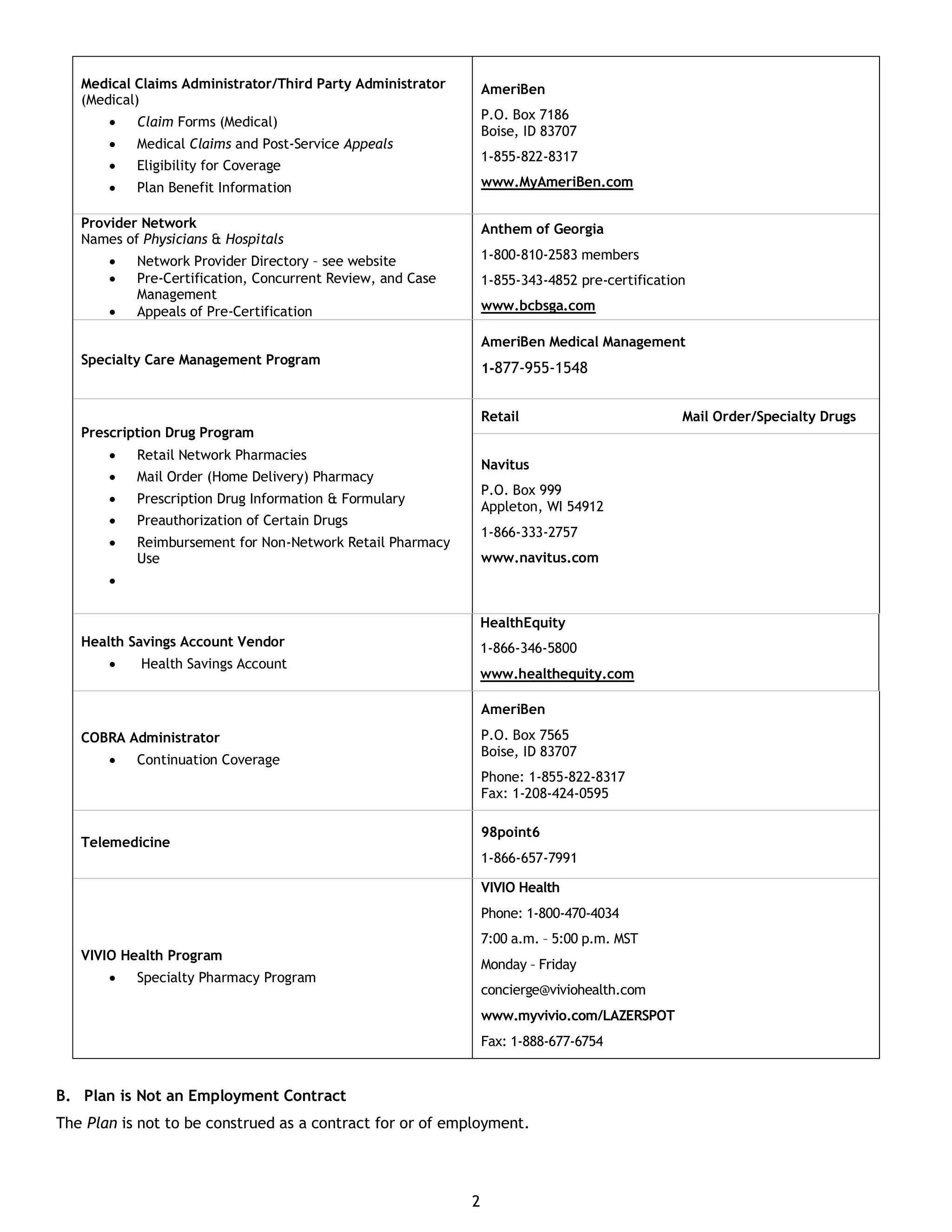 2021 lazer spot medical plan document and spd | PDF