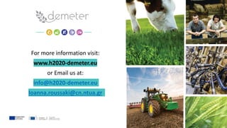 For more information visit:
www.h2020-demeter.eu
or Email us at:
info@h2020-demeter.eu
Ioanna.roussaki@cn.ntua.gr
 