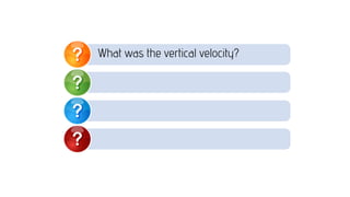 What was the vertical velocity?
 