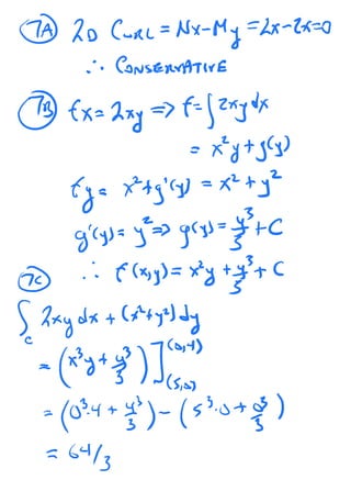 2021 preTEST4A Vector Calculus Solved