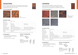 FIND OUT MORE y marley.co.uk 17
16 Clay plain tiles
ASHDOWNE HAWKINS
Our new and improved Ashdowne handcrafted clay plain tiles offer
a warm, mellow appearance, with a granular texture and enhanced
irregularities that make each tile unique.
Single cambered (longitudinal), machine-made clay tile,
manufactured for over 150 years. This heritage, combined
with modern firing techniques, gives a traditional colour range.
COLOUR AVAILABILITY COLOUR AVAILABILITY
TECHNICAL DATA
Size of tile 265mm x 165mm
Minimum pitch* 35°
Maximum pitch 90°
Minimum headlap 65mm (roof) 35mm (vertical)
Maximum gauge 100mm (roof) 115mm (vertical)
Tile thickness 11mm (nominal)
Cover width 165mm (nominal)
Covering capacity (net) 60 tiles/m2 at 100mm gauge (roof) 53 tiles/m2 at 115mm gauge (vertical)
Weight of tiling (approx.) 65kg/m2 (0.64 kN/m2) at 100mm gauge (roof) 57kg/m2 (0.56 kN/m2) at 115mm gauge (vertical)
Battens required (net) 10.0 lin.m/m2 at 100mm gauge (roof) 8.7 lin.m/m2 at 115mm gauge (vertical)
Batten size recommended 38mm x 25mm for rafters/supports not exceeding 600mm centres (fixed to BS 5534)
Tile nails 38mm x 2.65mm
Authority BS EN 1304
* The minimum recommended pitch and lap may be influenced by special circumstances, please contact the Technical Advisory Service.
SUSTAINABILITY
ü A+ rated in the BRE Green Guide (based on
generic rating for UK produced clay plain tiles
Element Ref: 812410006)
ü BES 6001 Responsible Sourcing certified
Weathered (F)
Aylesham Mix (F) Dark Heather (F)
Staffordshire
Blue (F)
Ashurst (F)
Staffordshire
Mixture (F)
Blue Smooth (S)
Fired Sienna (T)
TECHNICAL DATA
Size of tile 265mm x 165mm
Minimum pitch* 30°
Maximum pitch 90°
Minimum headlap 65mm (roof) 35mm (vertical)
Maximum gauge 100mm (roof) 115mm (vertical)
Tile thickness 11mm (nominal)
Cover width 165mm (nominal)
Covering capacity (net) 60 tiles/m2 at 100mm gauge (roof) 53 tiles/m2 at 115mm gauge (vertical)
Weight of tiling (approx.) 64kg/m2 (0.63 kN/m2) at 100mm gauge (roof) 56kg/m2 (0.55 kN/m2) at 115mm gauge (vertical)
Battens required (net) 10.0 lin.m/m2 at 100mm gauge (roof) 8.7 lin.m/m2 at 115mm gauge (vertical)
Batten size recommended 38mm x 25mm for rafters/supports not exceeding 600mm centres (fixed to BS 5534)
Tile nails 38mm x 2.65mm
Authority BS EN 1304
* The minimum recommended pitch and lap may be influenced by special circumstances, please contact the Technical Advisory Service.
SUSTAINABILITY
ü A+ rated in the BRE Green Guide (based on
generic rating for UK produced clay plain tiles
Element Ref: 812410006)
ü BES 6001 Responsible Sourcing certified
Key
(F) Fine sanded finish
Key
(F) Fine sanded finish
(S) Smooth finish
(T) Textured finish
Club†
Bullnose†
PRODUCT INFORMATION
Tile camber
Single camber
Feature tiles
For advice on the use of feature
tiles in main roof areas contact
the Technical Advisory Service.
† Made to order
Club†
Bullnose†
PRODUCT INFORMATION
Tile camber
Single camber
Feature tiles
For advice on the use of feature
tiles in main roof areas contact
the Technical Advisory Service.
† Made to order
 