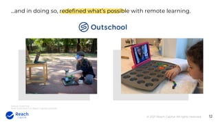 © 2021 Reach Capital. All rights reserved.
...and in doing so, redefined what’s possible with remote learning.
Source: Out...