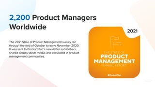 What's Next for Product Management? A Data-Driven Conversation about Trends for 2021.