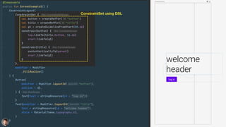 ConstraintSet using DSL
 
