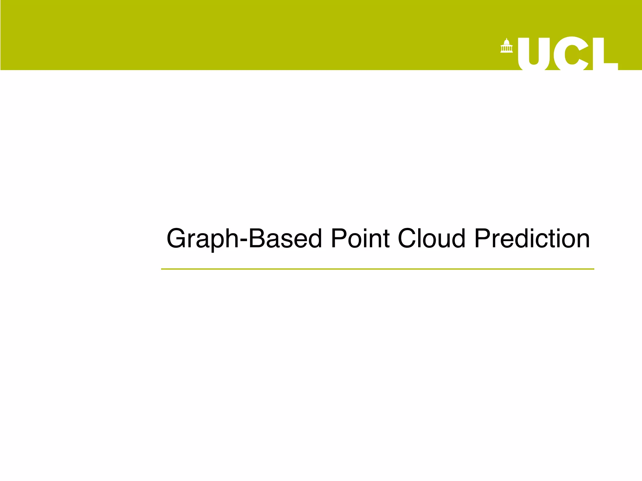 Graph-Based Point Cloud Prediction
 