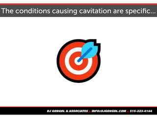 The conditions causing cavitation are specific...
 