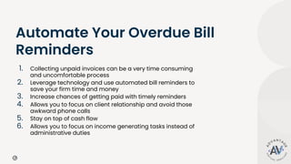 Tips for Optimizing Your Firm's Billing and Collections