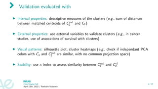 Journal club: Validation of cluster analysis results on validation data ...