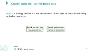 Journal club: Validation of cluster analysis results on validation data ...
